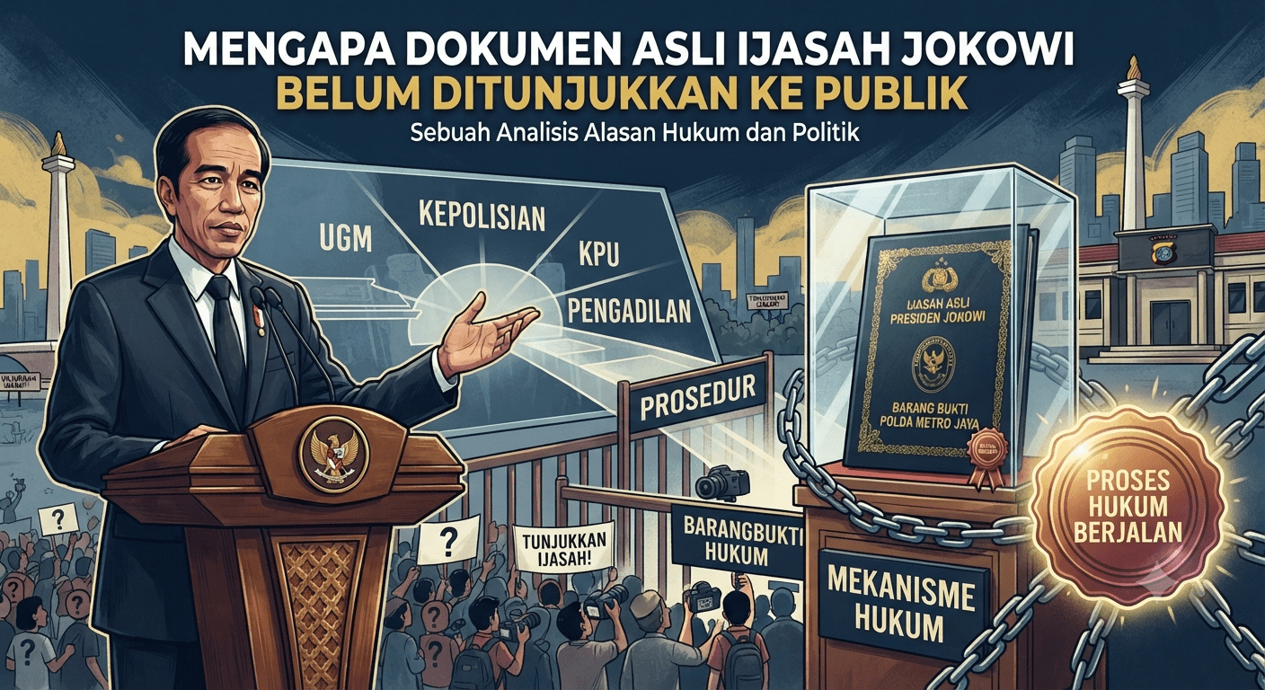 Mengapa Dokumen Asli Ijazah Jokowi Belum Ditunjukkan ke Publik