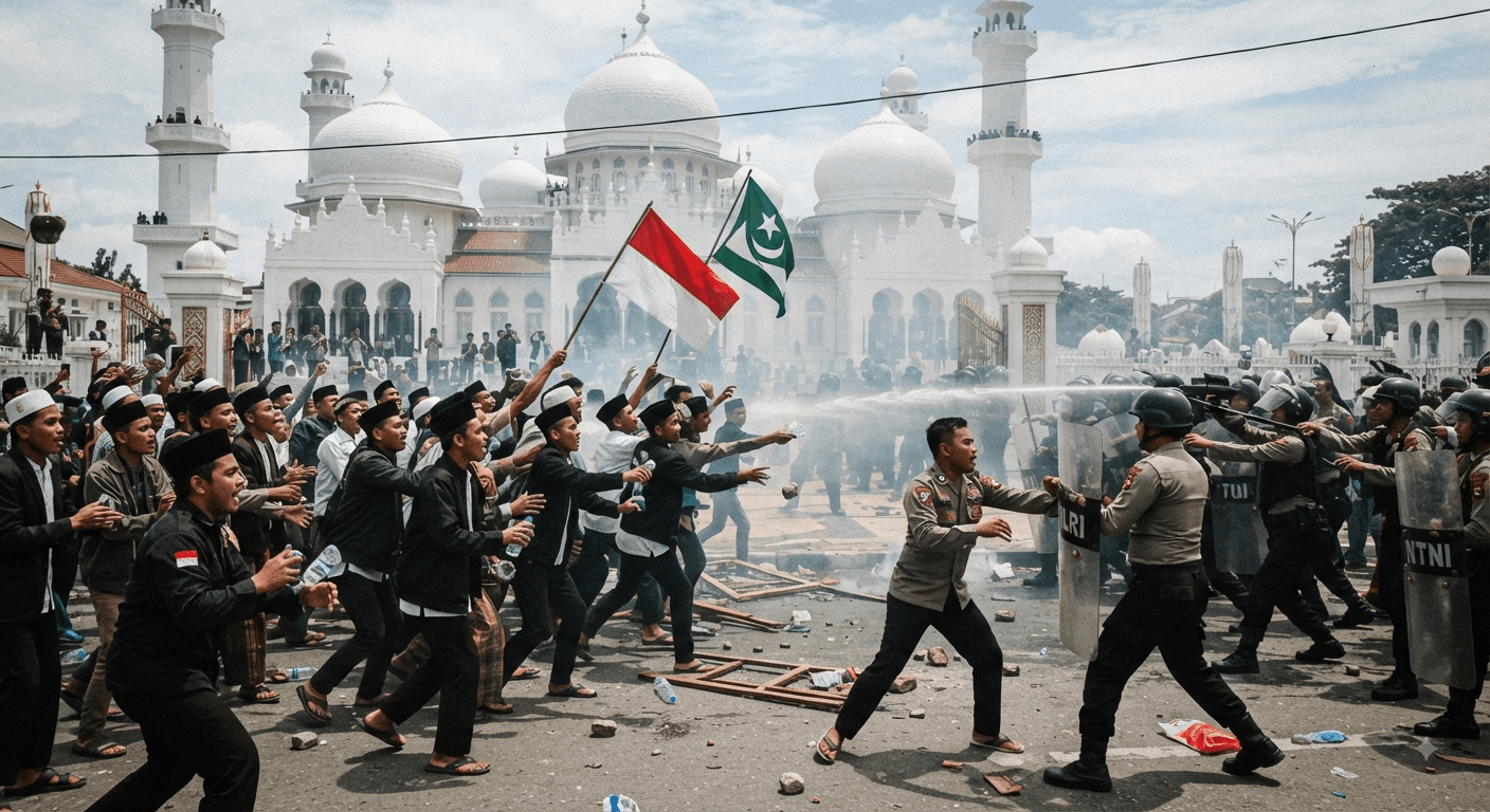 Kerusuhan Saat Peringatan Hari Damai Aceh