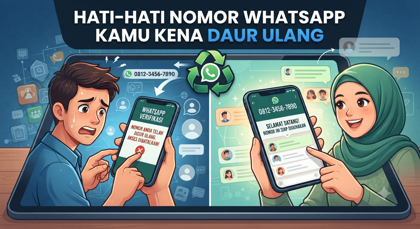 Hati-hati Nomor Whatsapp Kamu Kena Daur Ulang