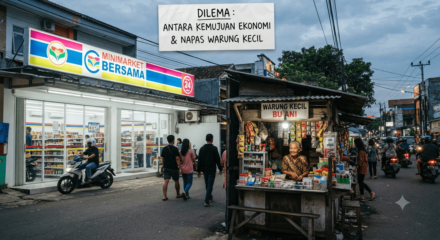 Dilema Minimarket Modern Antara Kemajuan Ekonomi dan Napas Warung Kecil