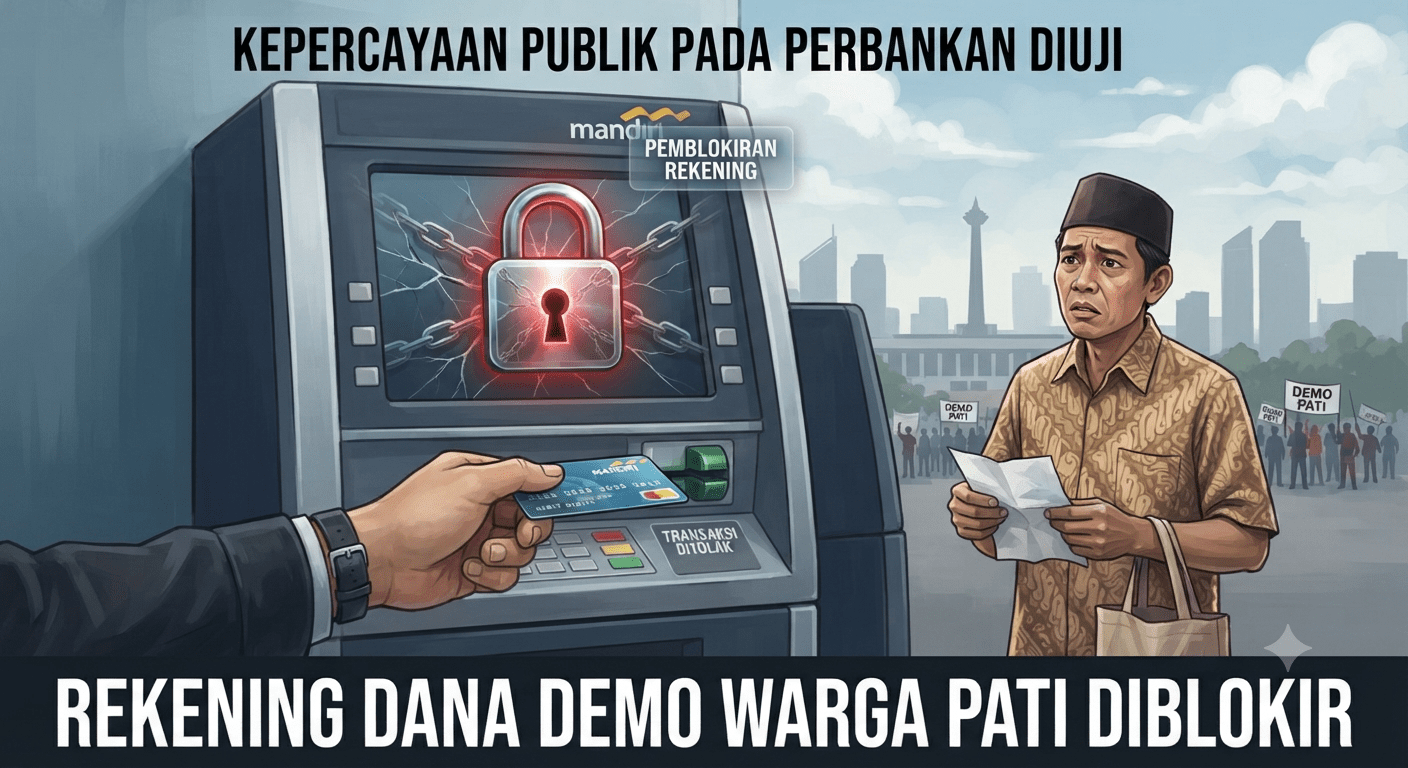 ​Rekening Dana Demo Warga Pati Diblokir, Kepercayaan Publik pada Sektor Perbankan Diuji